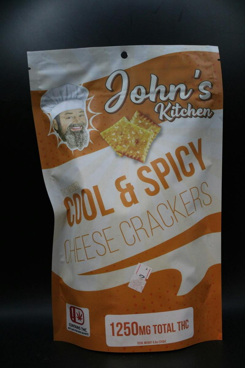 John's Kitchen - Cool & Spicy - 1250MG Cheese Crackers | 1250mg/ea
