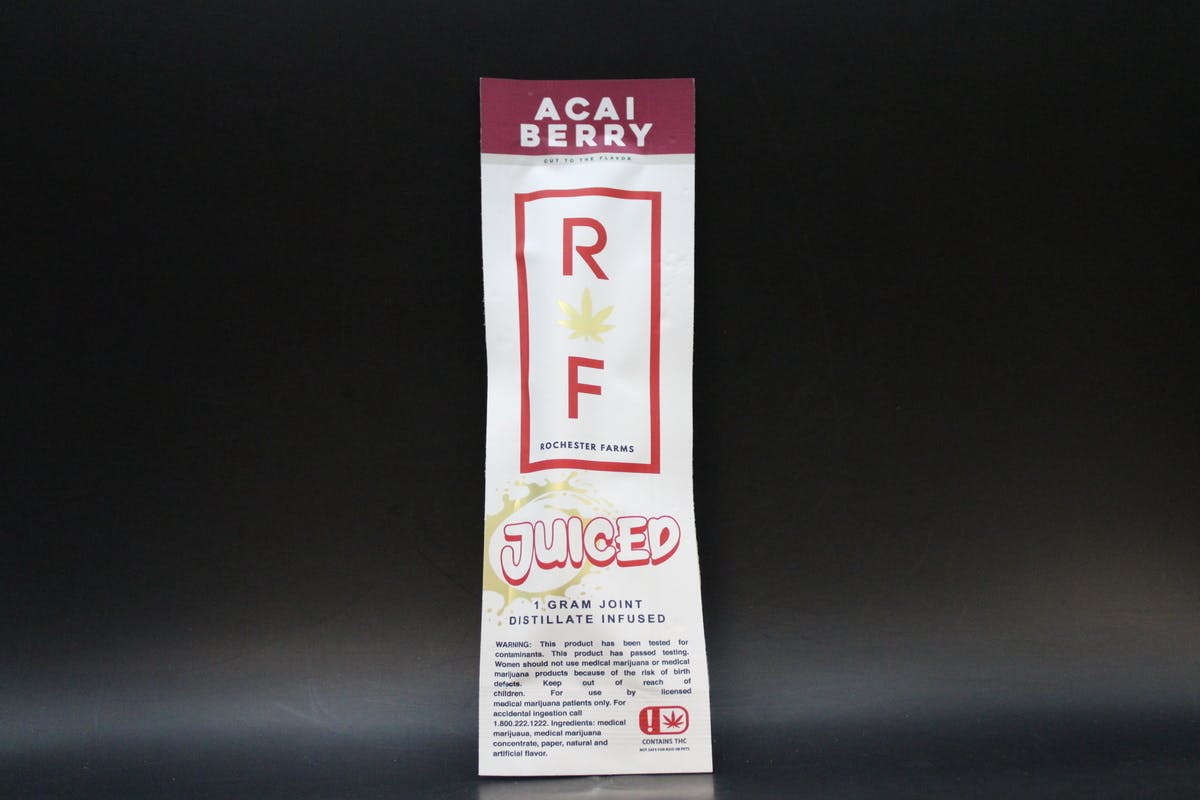 Acai Berry | Infused Joints | 1g each | 4pk by Rochester Farms