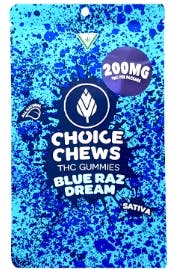 CHOICE - BLUE RAZ DREAM GUMMIES - 200 MG
