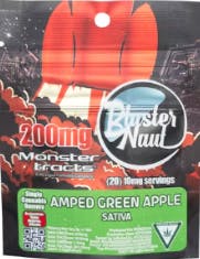 Monster- Amped Green Apple Blaster Naut 200mg (1 Piece) (Sativa)