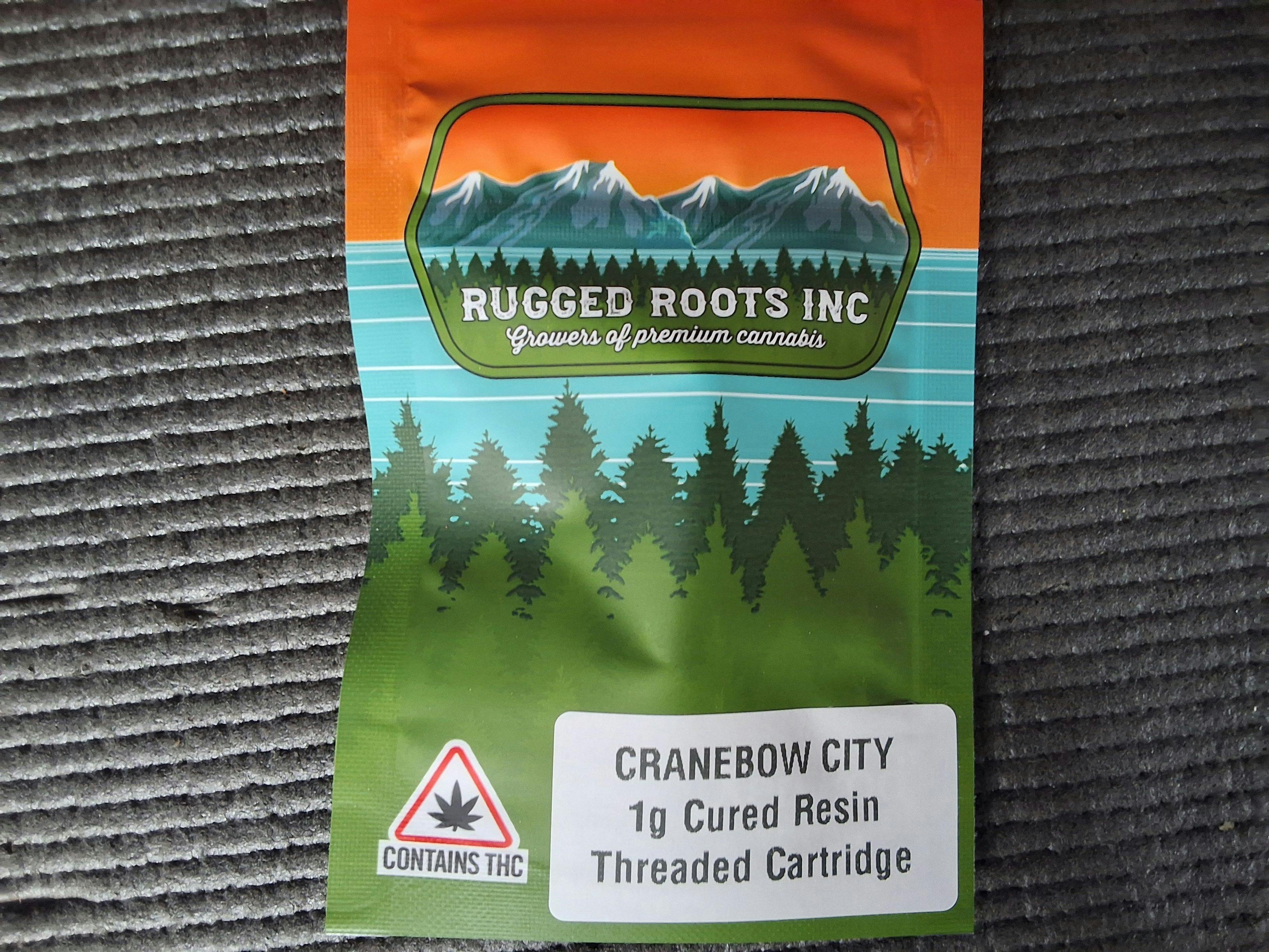 Rugged Roots | Cured Resin Cranebow City Cartridge 1g by Rugged Roots