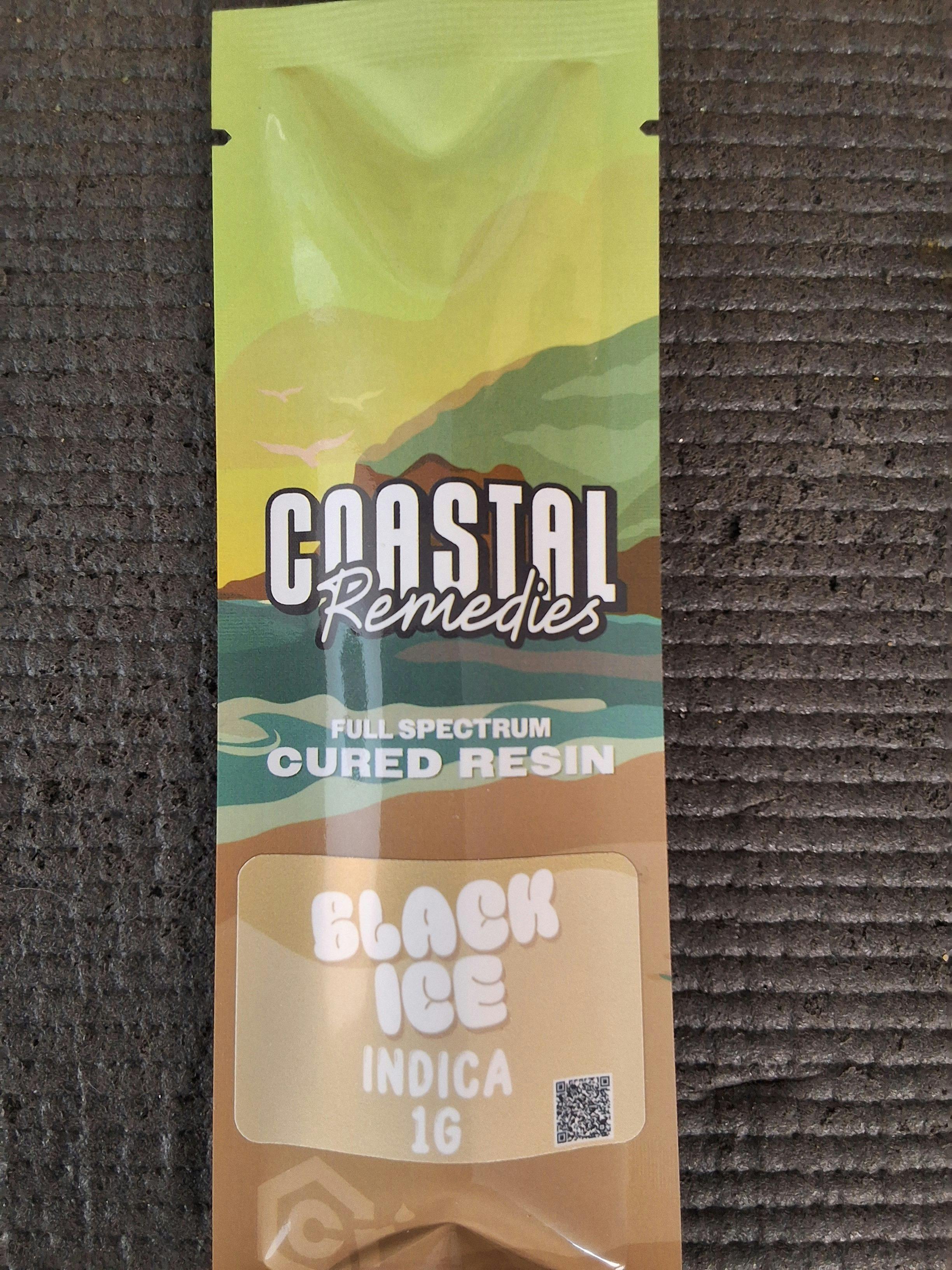 Black Ice 1g cured resin disposable
