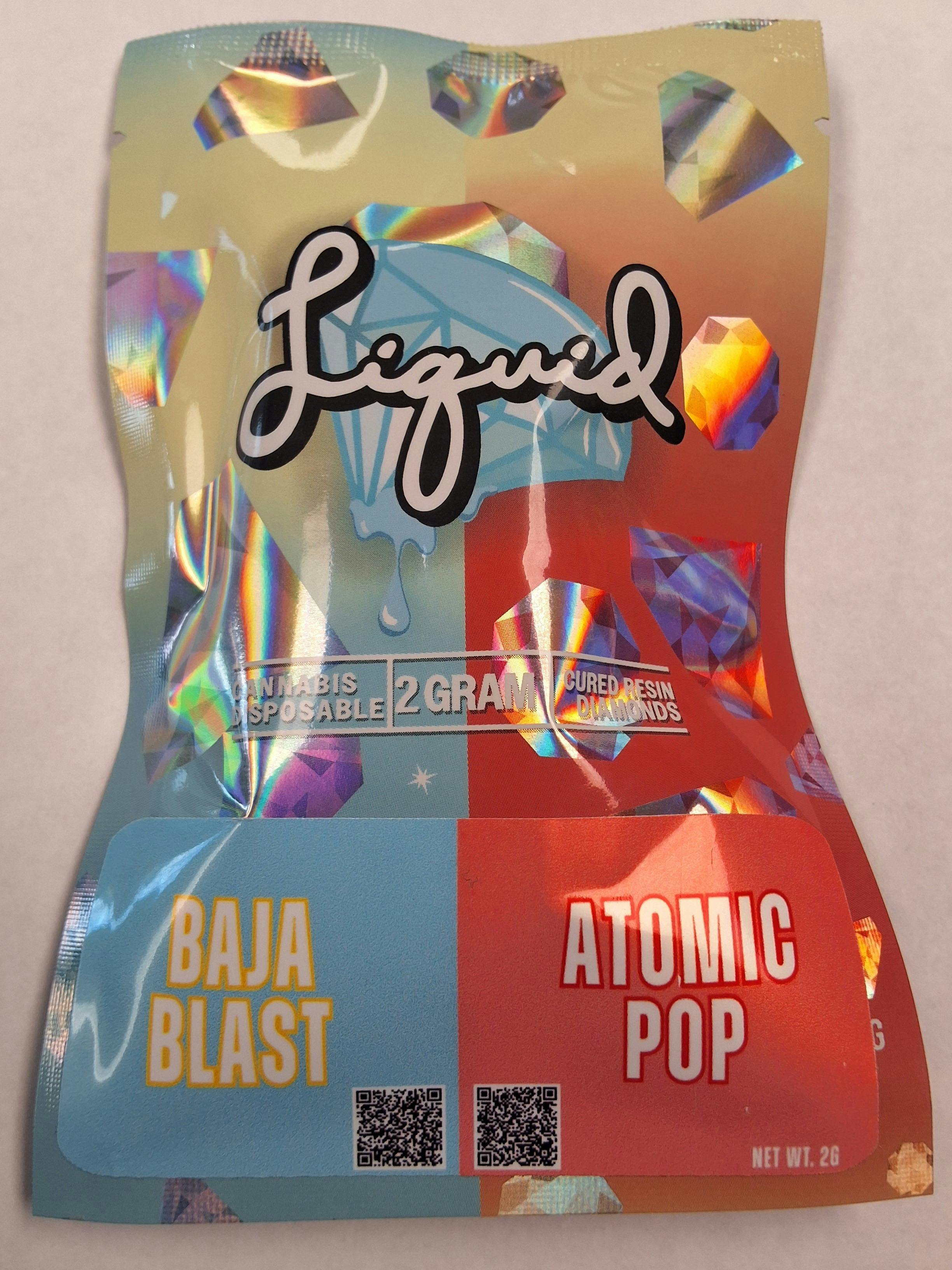 Baja blast X Atomic Pop 2g liquid diamond disposable