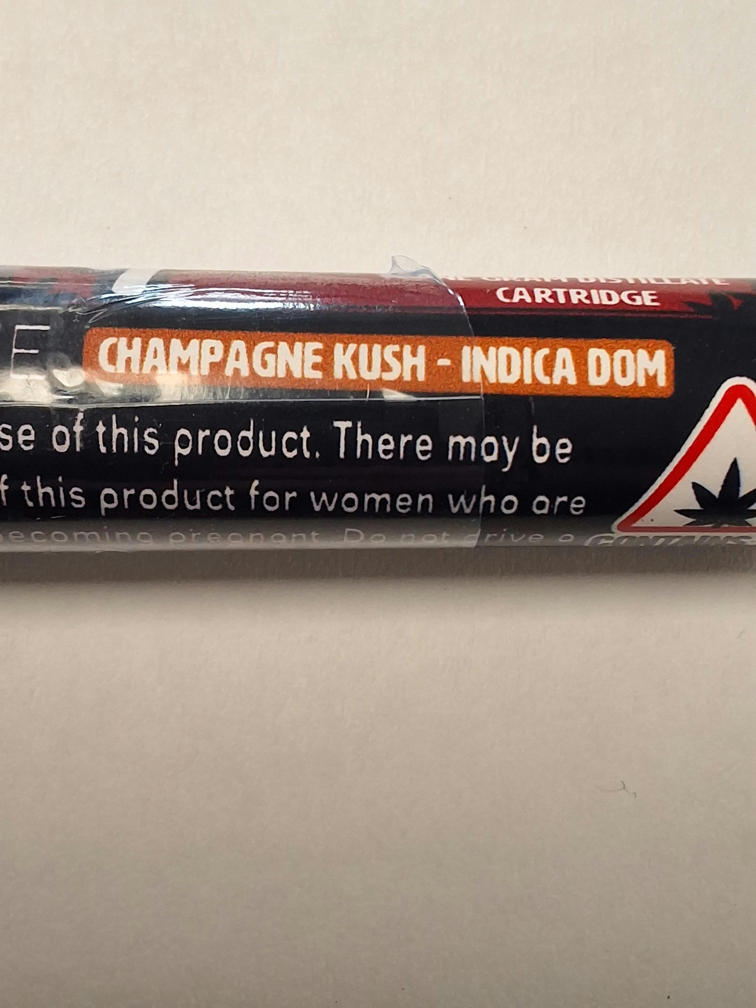 Champagne Kush 1 gram distillate cart at INDIGO FARMS LLC
