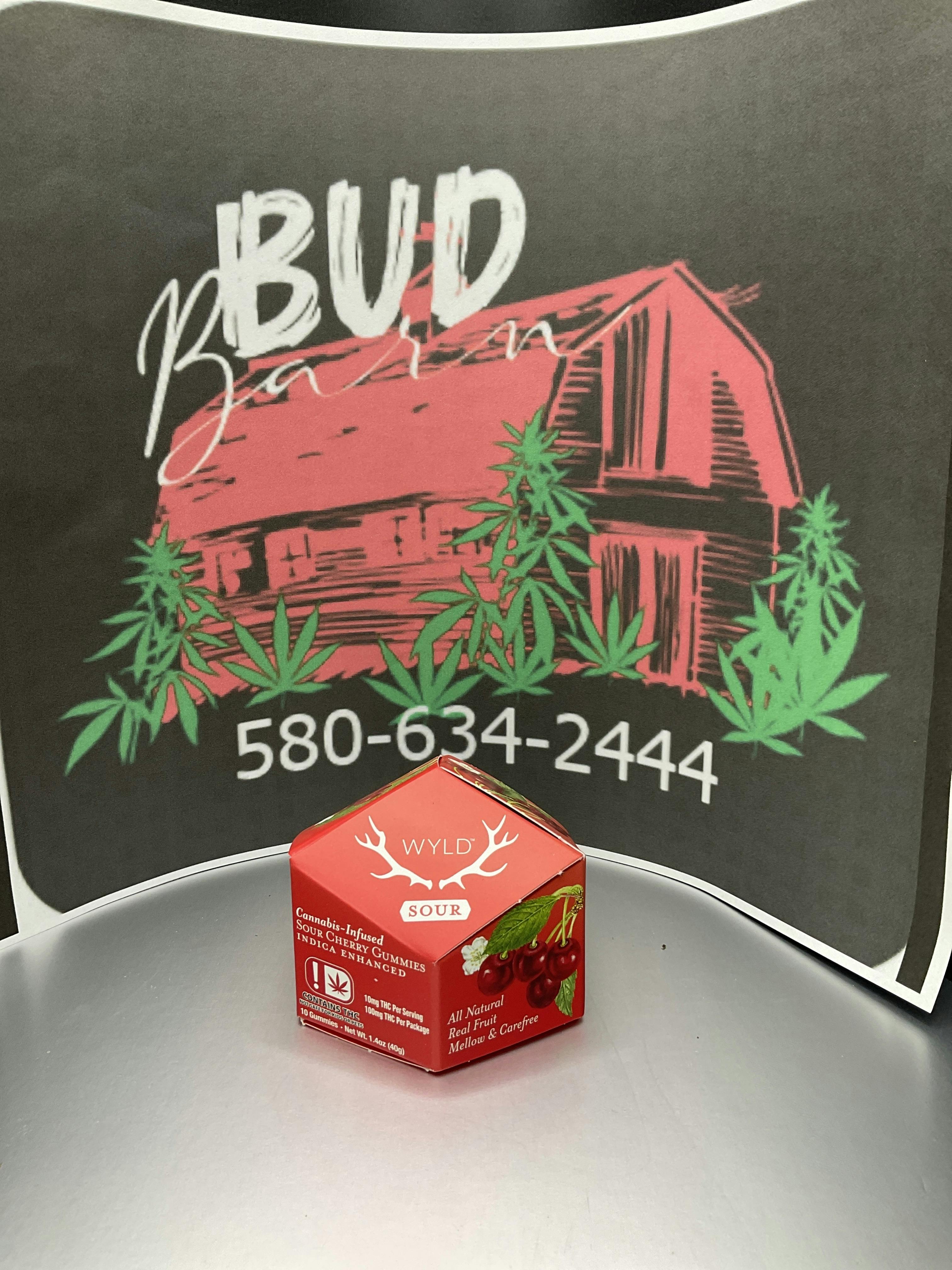 Sour Cherry Indica Enhanced Gummies | 100mg | 10ct | 10mg/ea