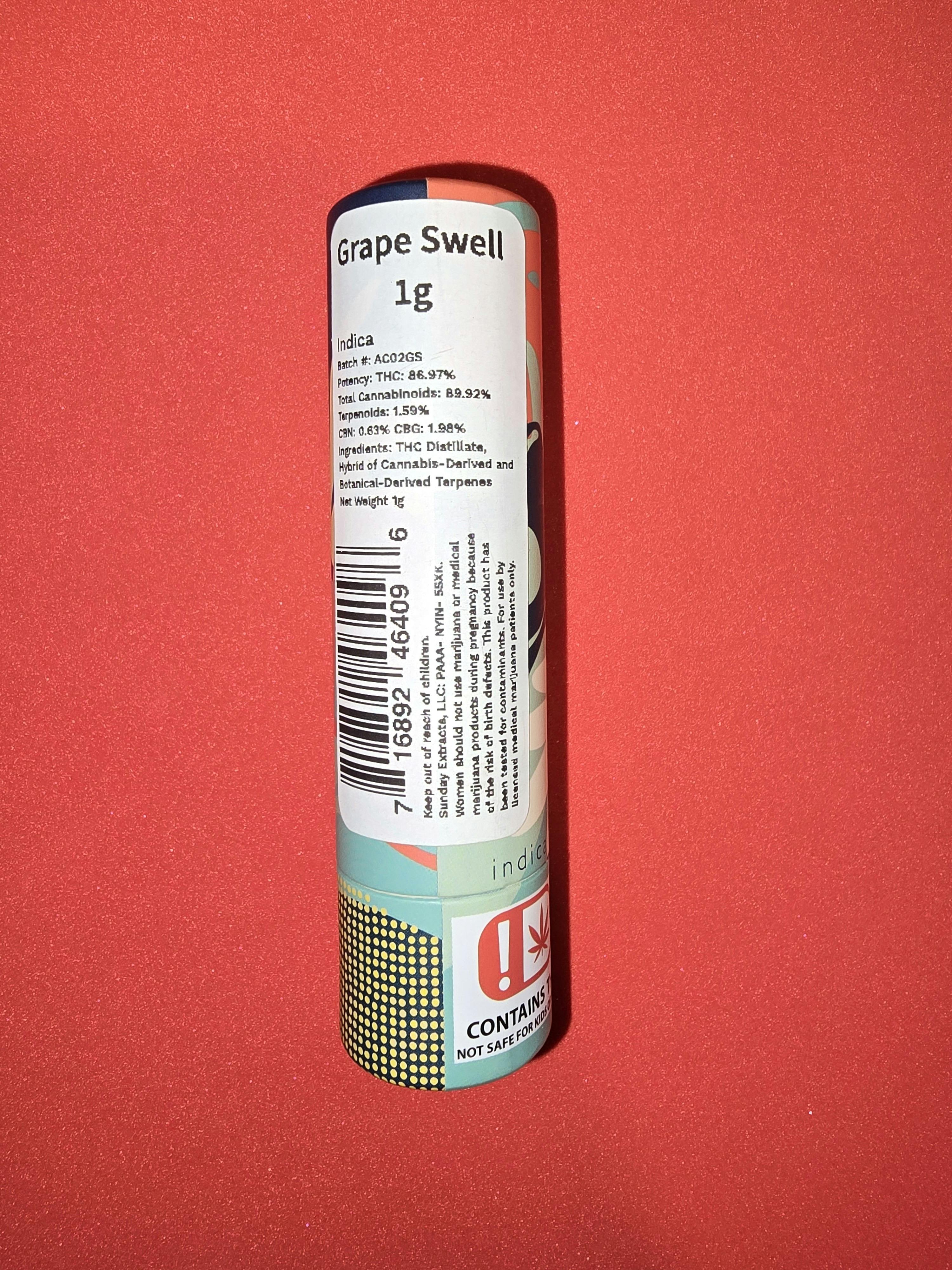 1g Grape Swell Cartridge