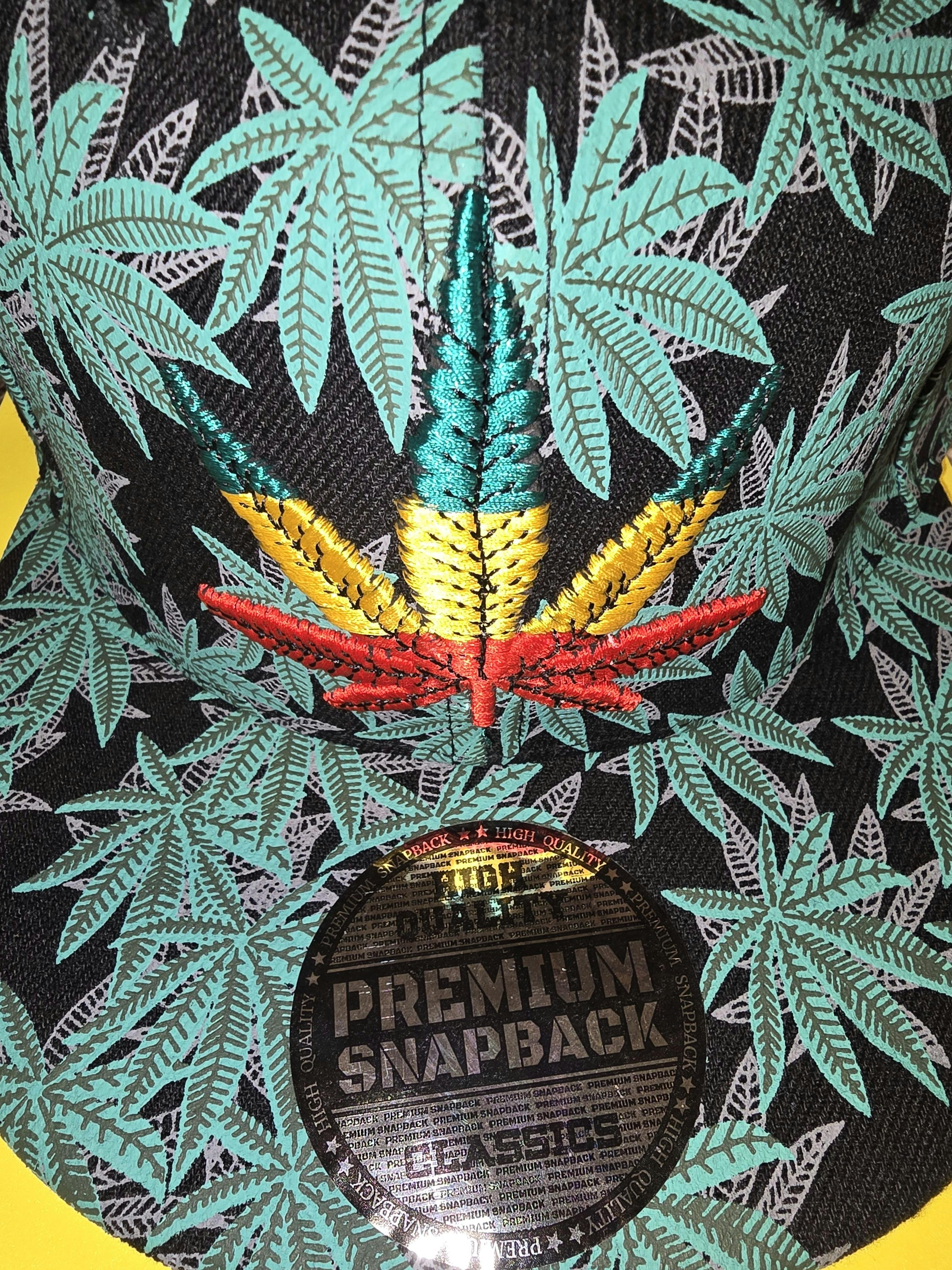 Weed Embroidered Ball Caps