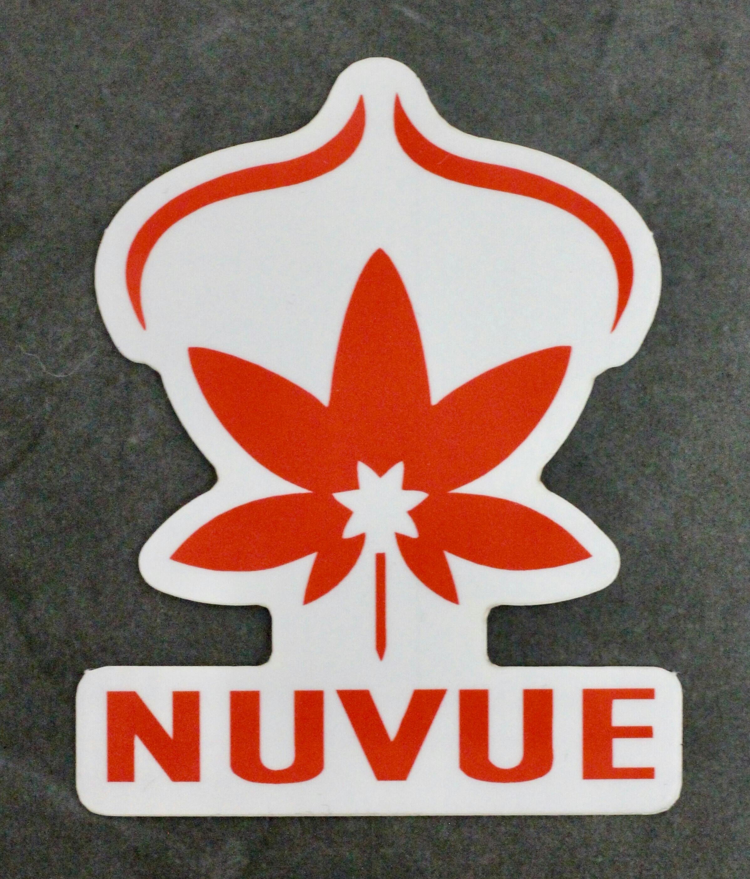 NuVue Logo Sticker - Regular at NuVue Pharma Dispensary Denver