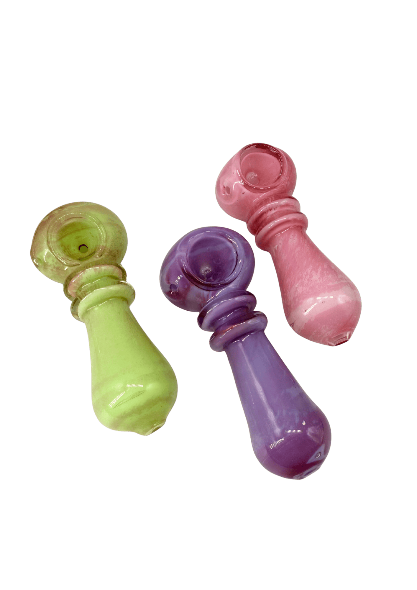 4" Fumed Slime Maria Bubble Trap Spoons Hand Pipes