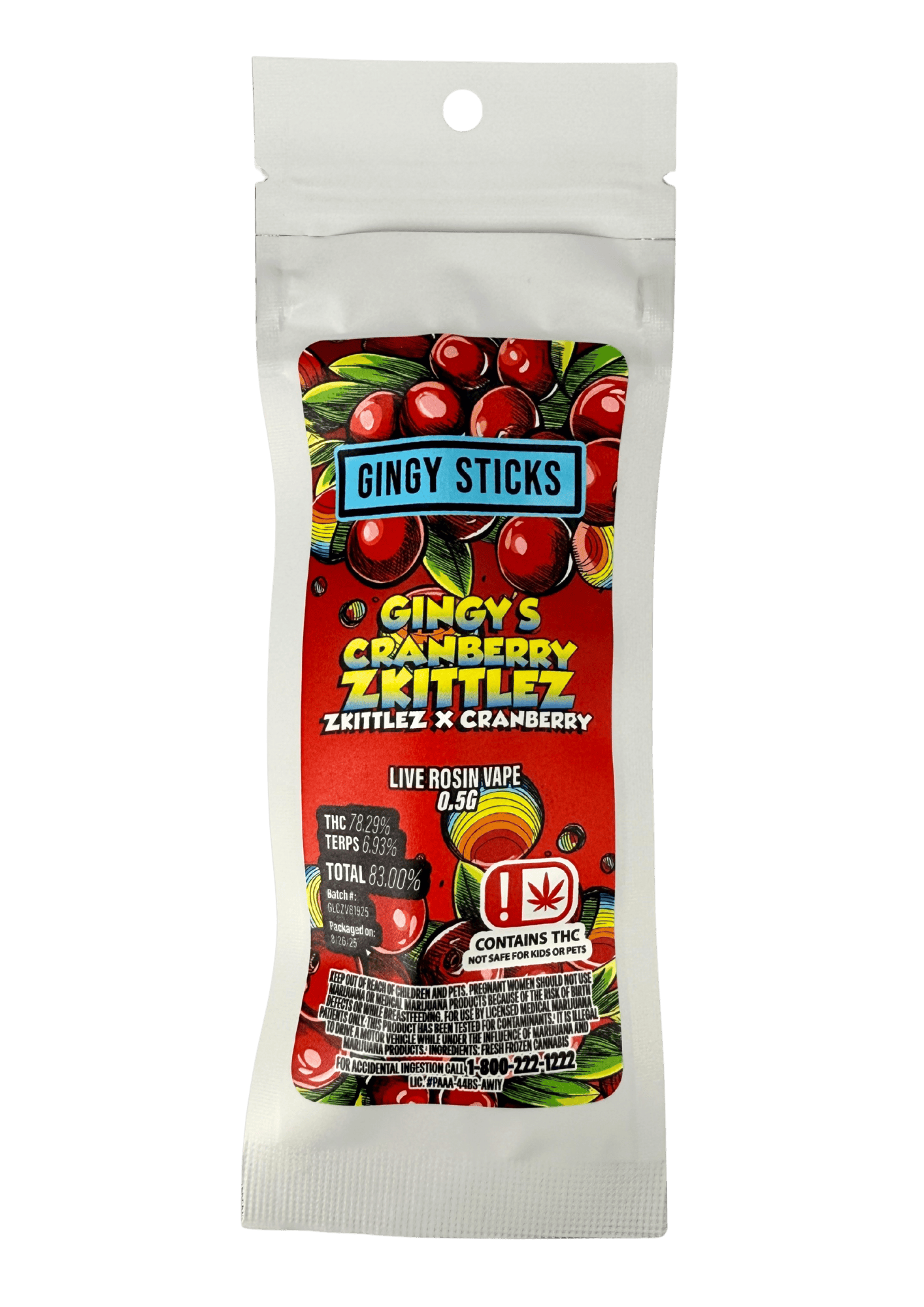Cranberry Zkittlez | Disposable | 0.5g