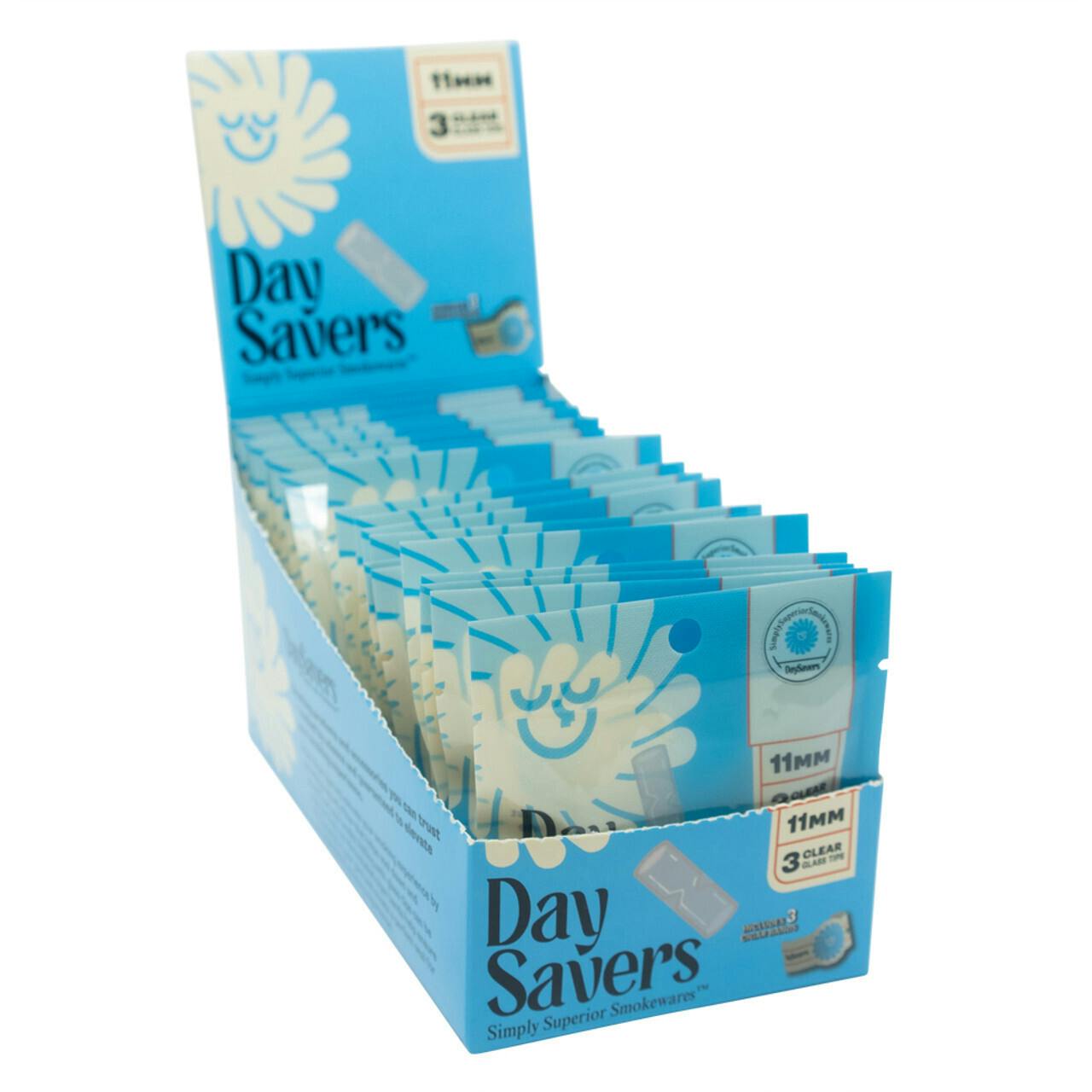 DaySavers - 20pk 11mm Glass Filter Tips - 3ct | Accessories
