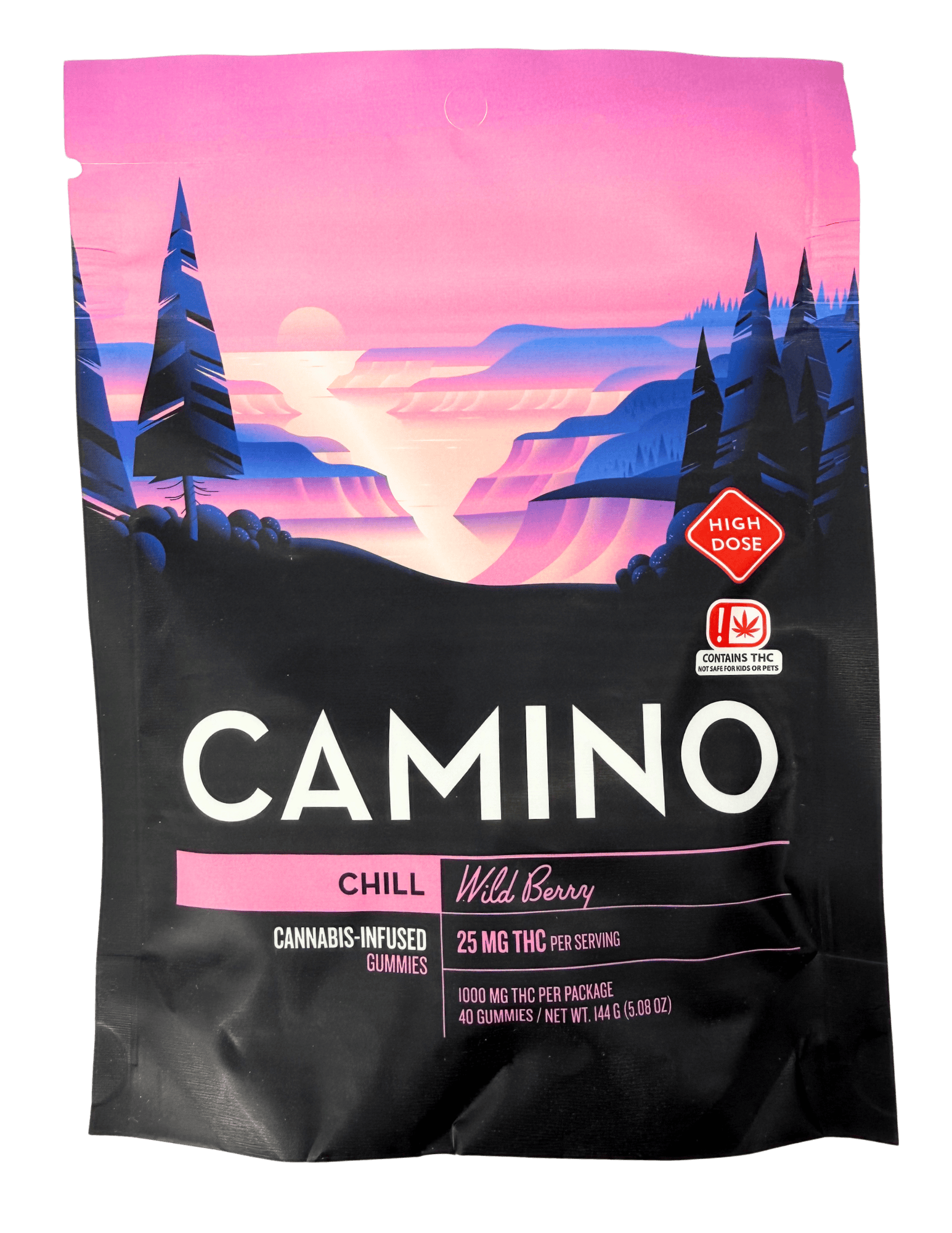 Chill | Wild Berry Gummies | 1000mg | 40ct | 25mg/ea