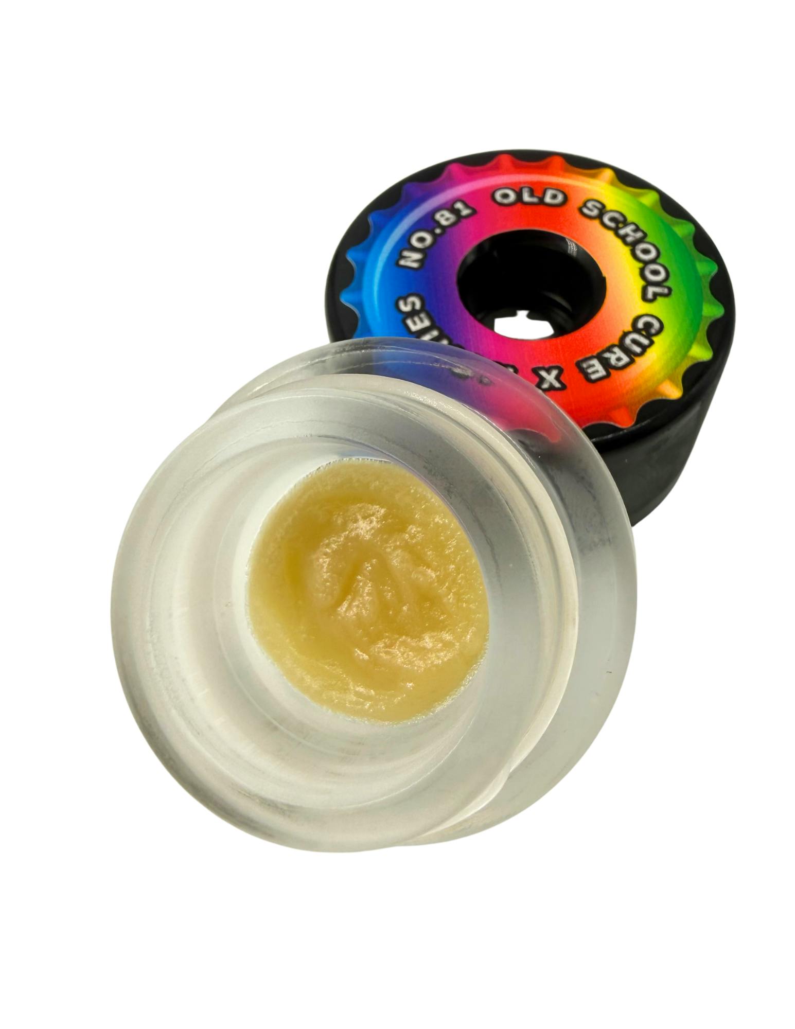 Old School Cure | Double Rainbow Burger | 1g Live Hash Rosin