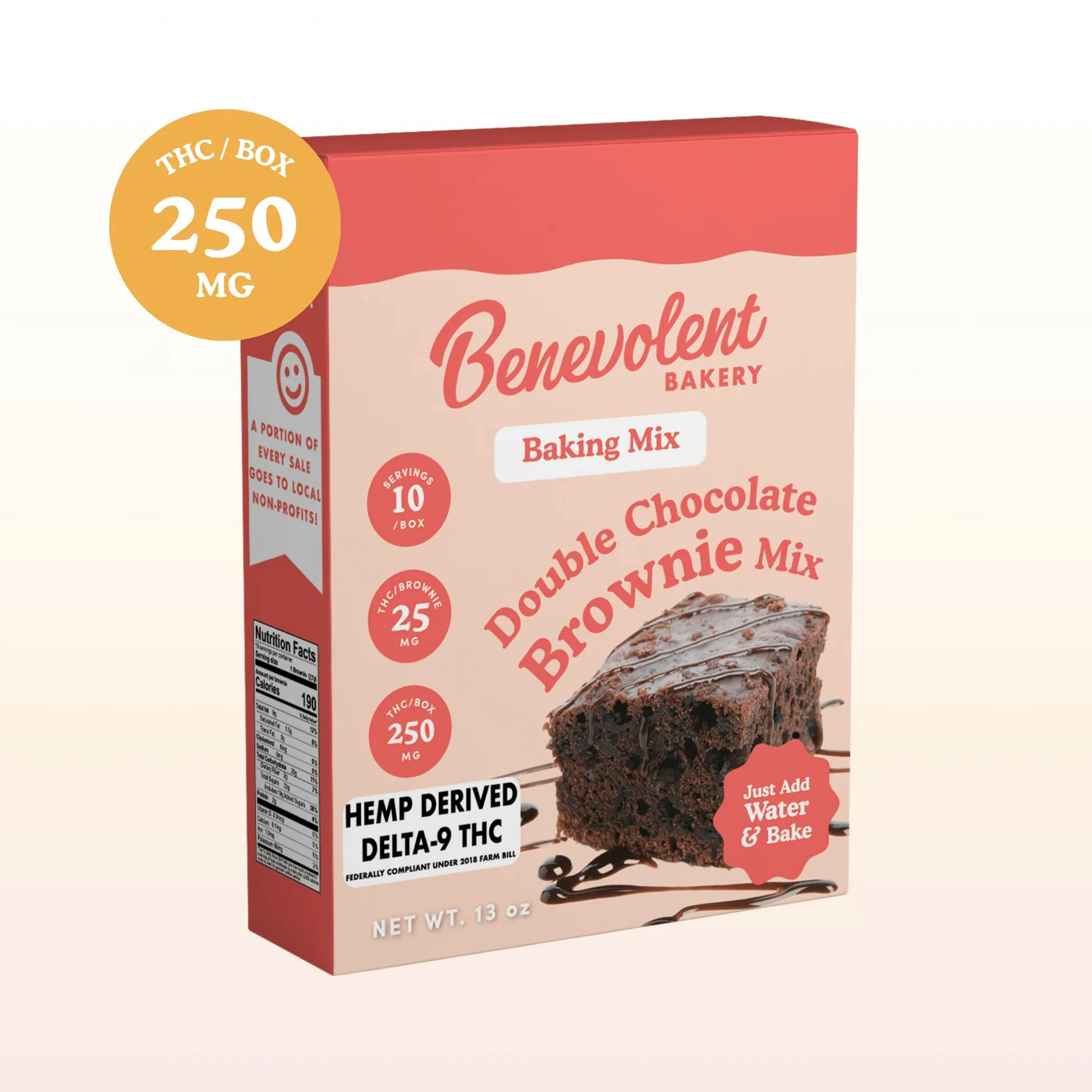 Benevolent Bakery | Brownie Mix | Double Chocolate | 250mg