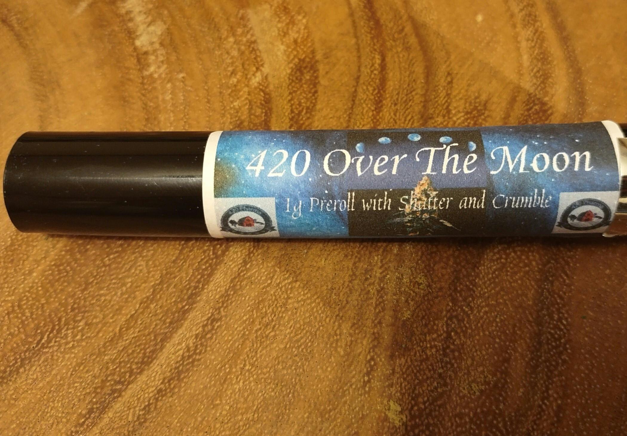 420 Over the Moon 1g Pre-roll w/ shatter and crumble