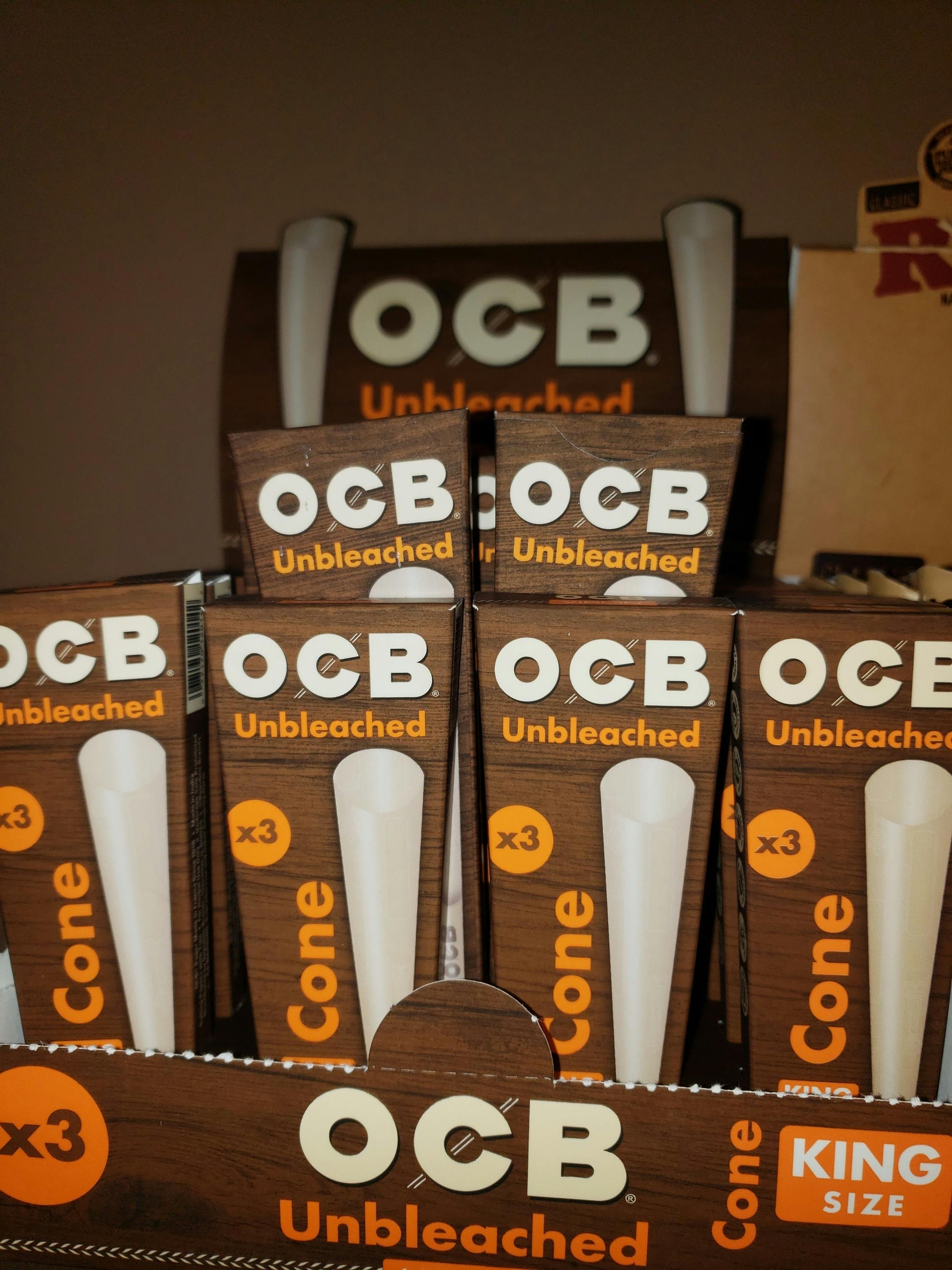 Ocb | Unbleached King Cones | 3 Pk | Accessories