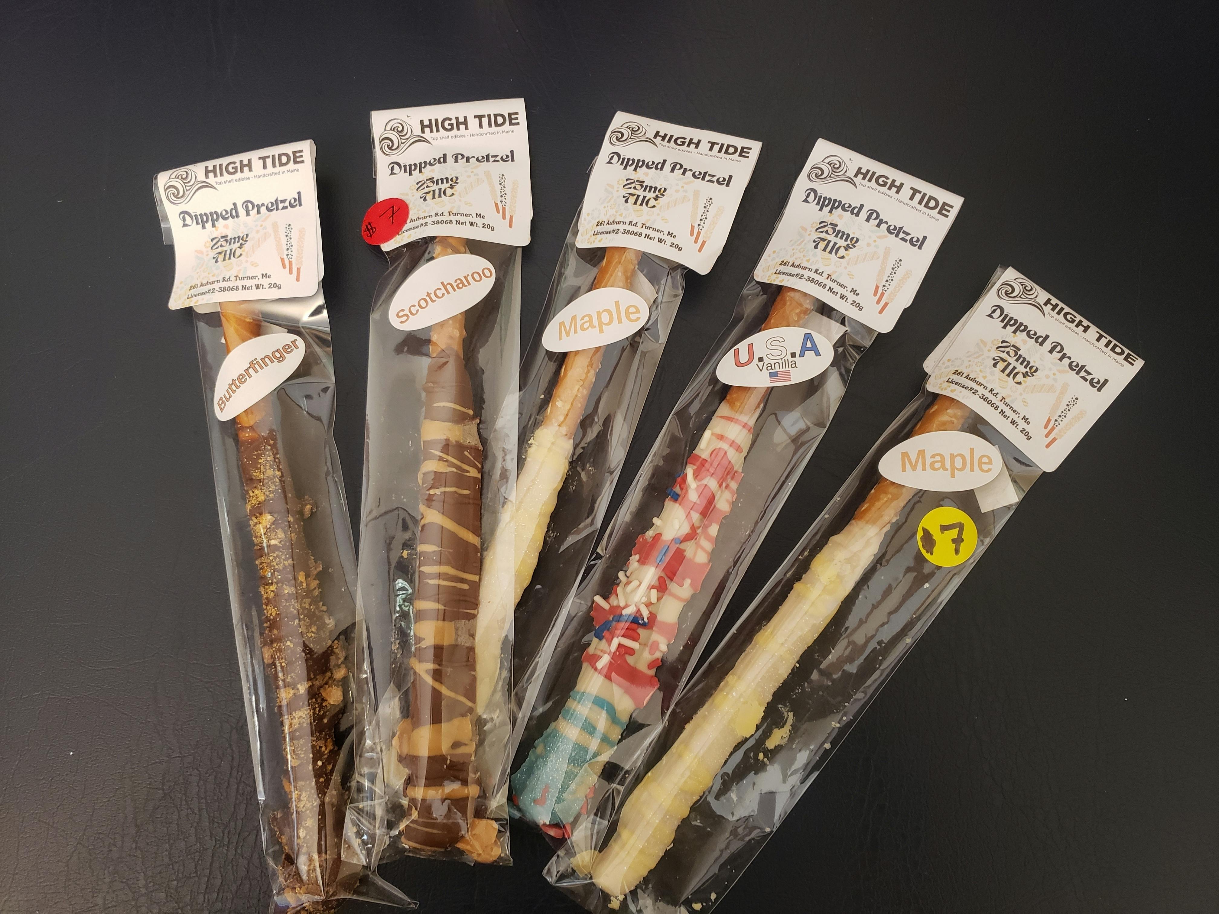 Chocolate Covered Pretzels Assorted Flavors | Chocolates | 25mg/ea by High Tide