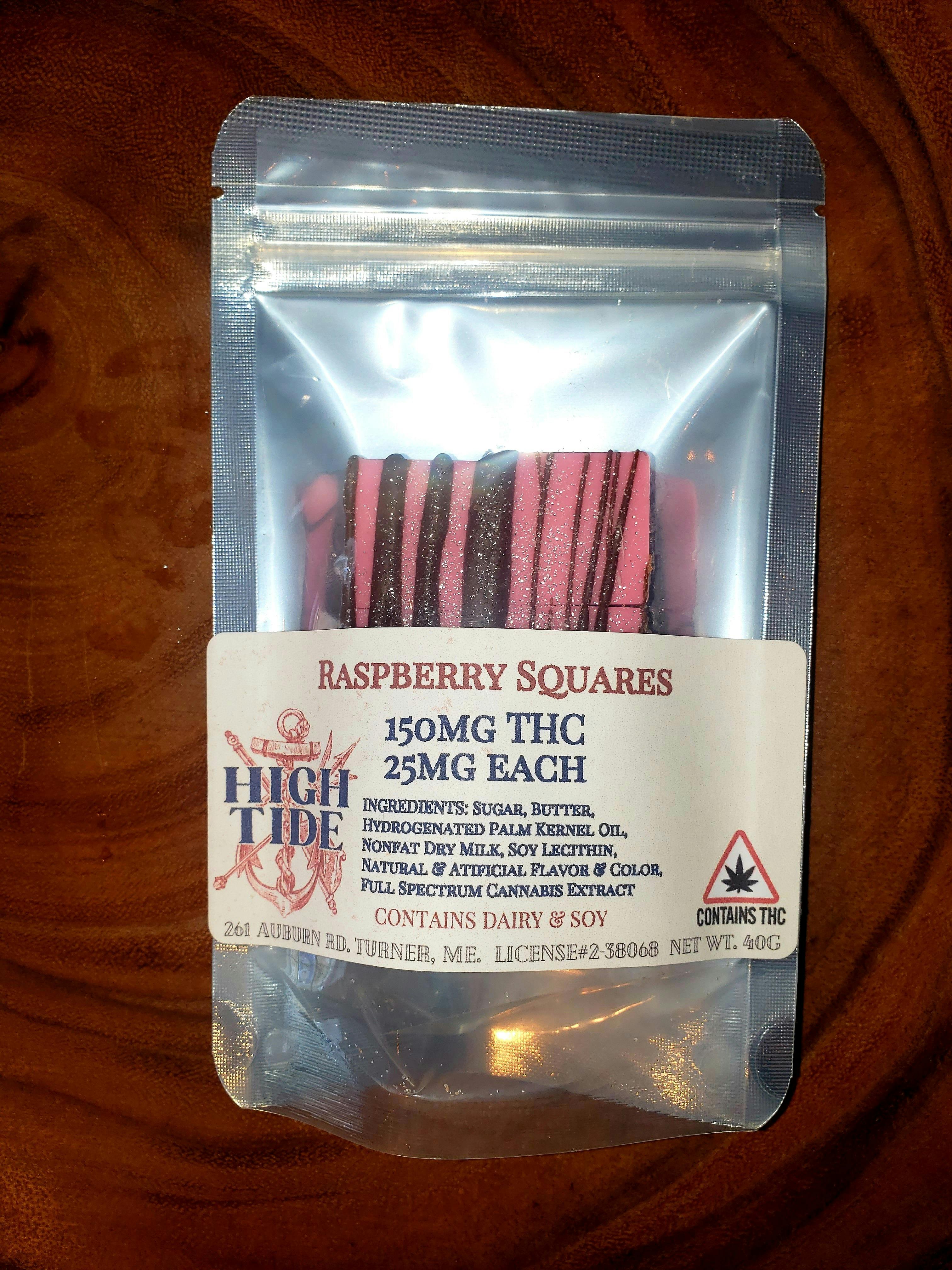 High Tide - Chocolate Squares 150mg - Raspberry | Chocolates | 150mg/ea by High Tide