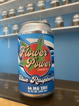 Flower Power 50mg Blue Raspberry Soda