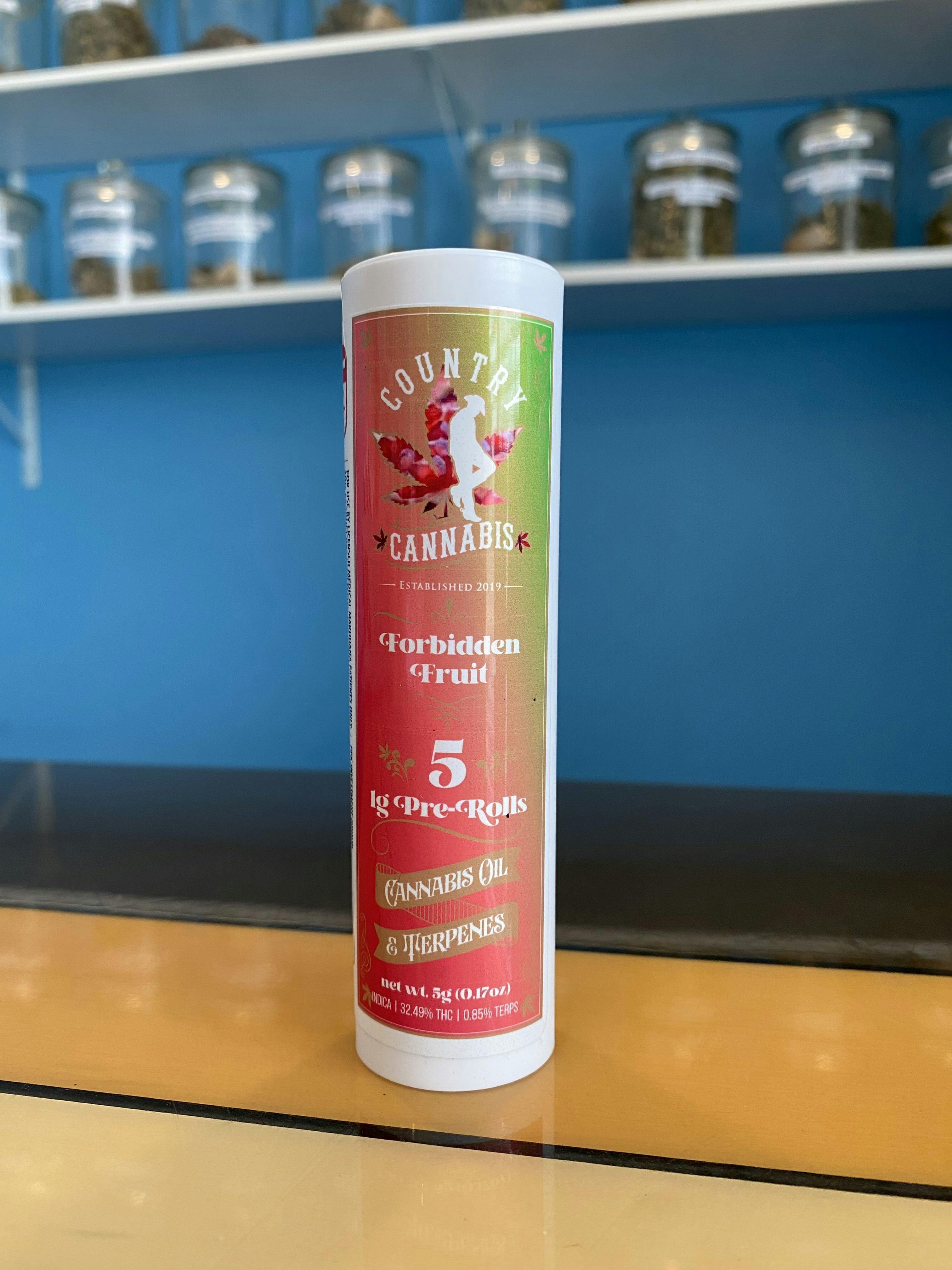 Forbidden Fruit | Infused Pre-Roll | 1G | 5pk by Country Cannabis