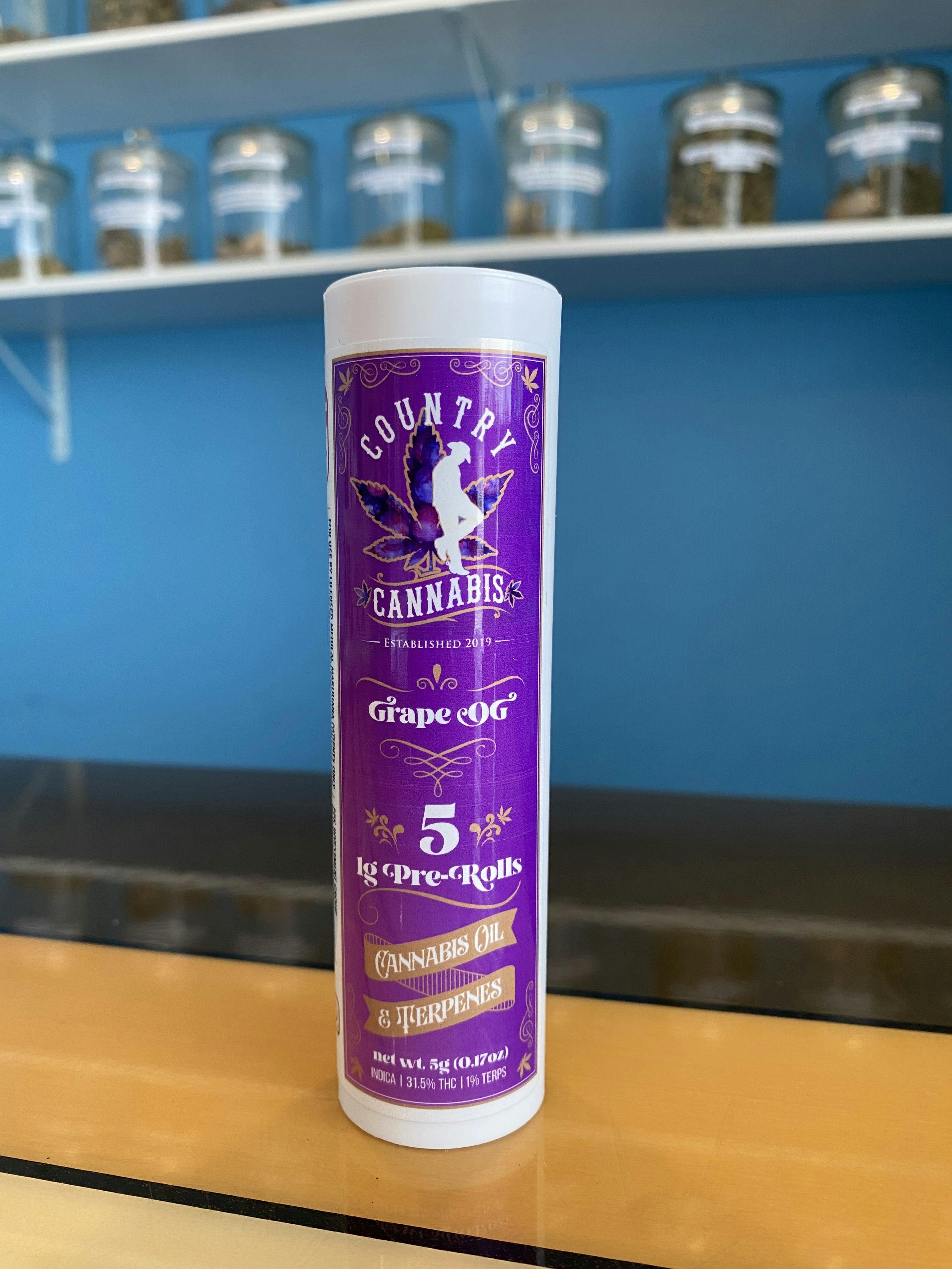 Grape OG | Infused Pre-Roll | 1G | 5pk