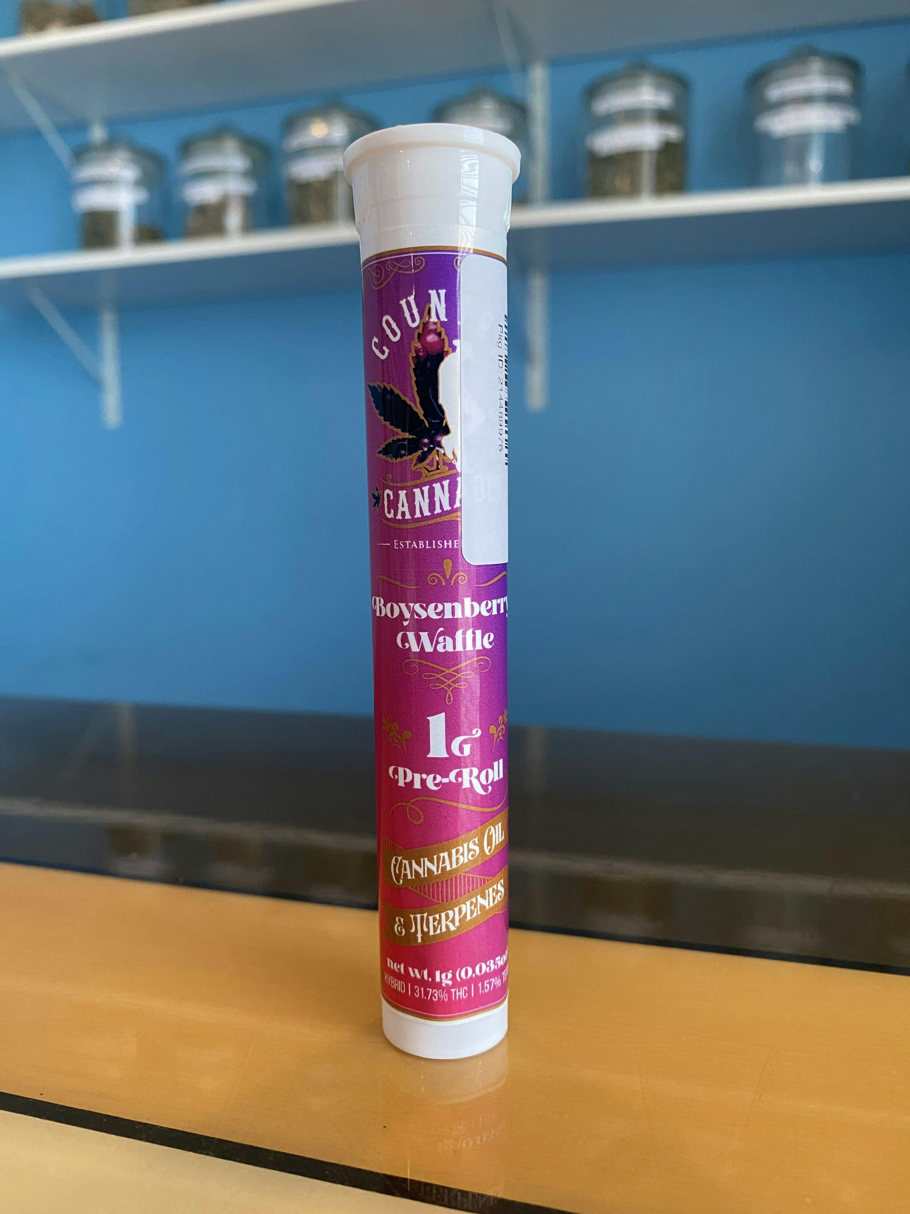 Boysenberry Waffle | Infused Pre-Roll | 1G by Country Cannabis
