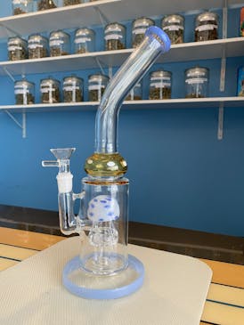 Blue/Yellow Shroom Bong