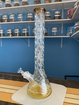 Swirled Yellow Bong