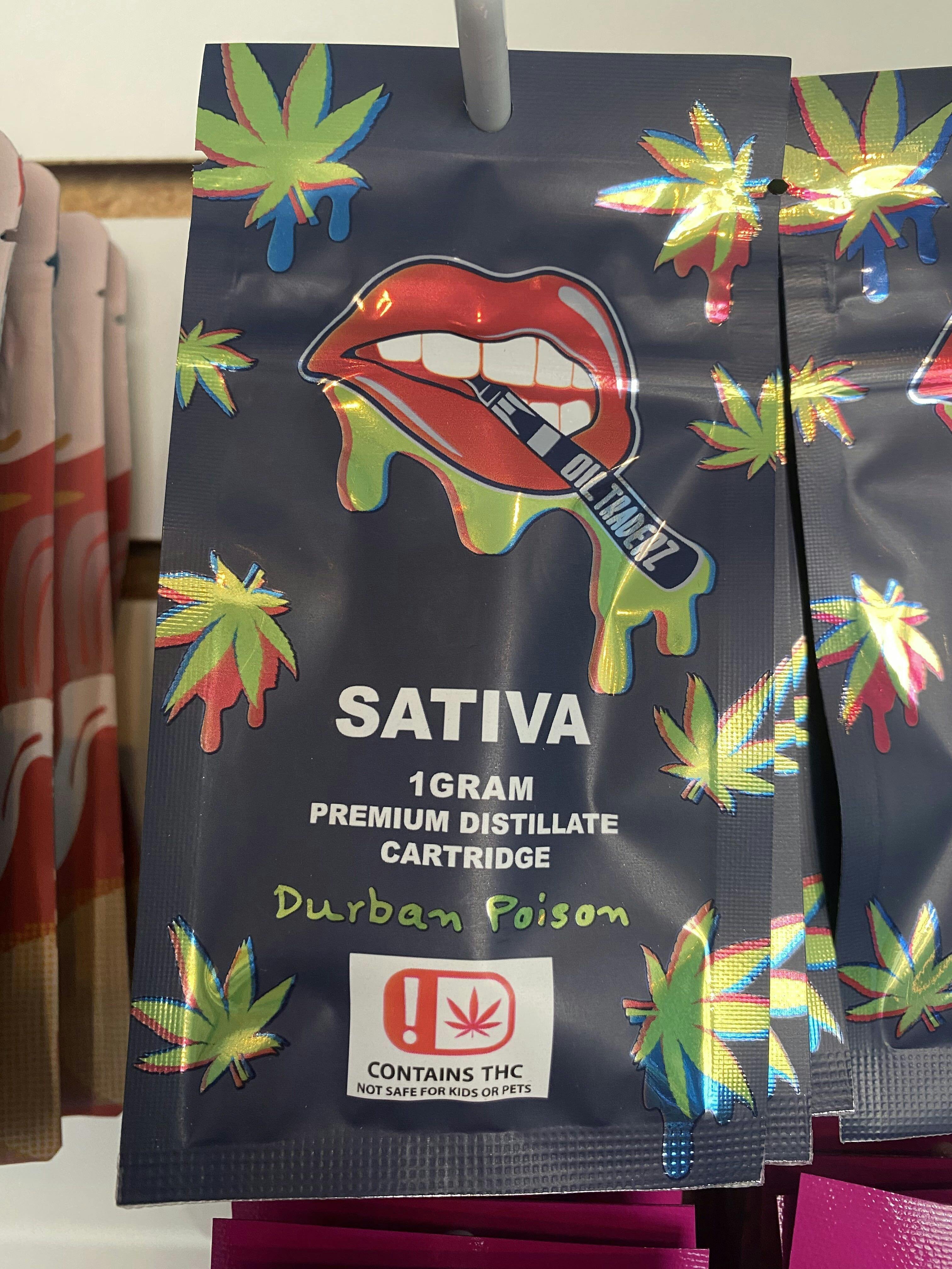 1g Durban Poison Cartridge - Oil Traderz (Sativa)