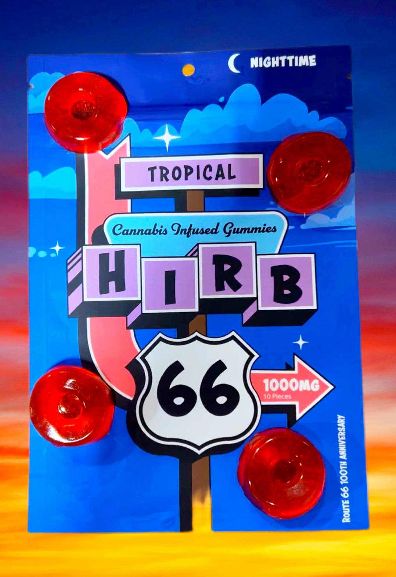 Hirb 66 1000mg Tropical Indica Gummies