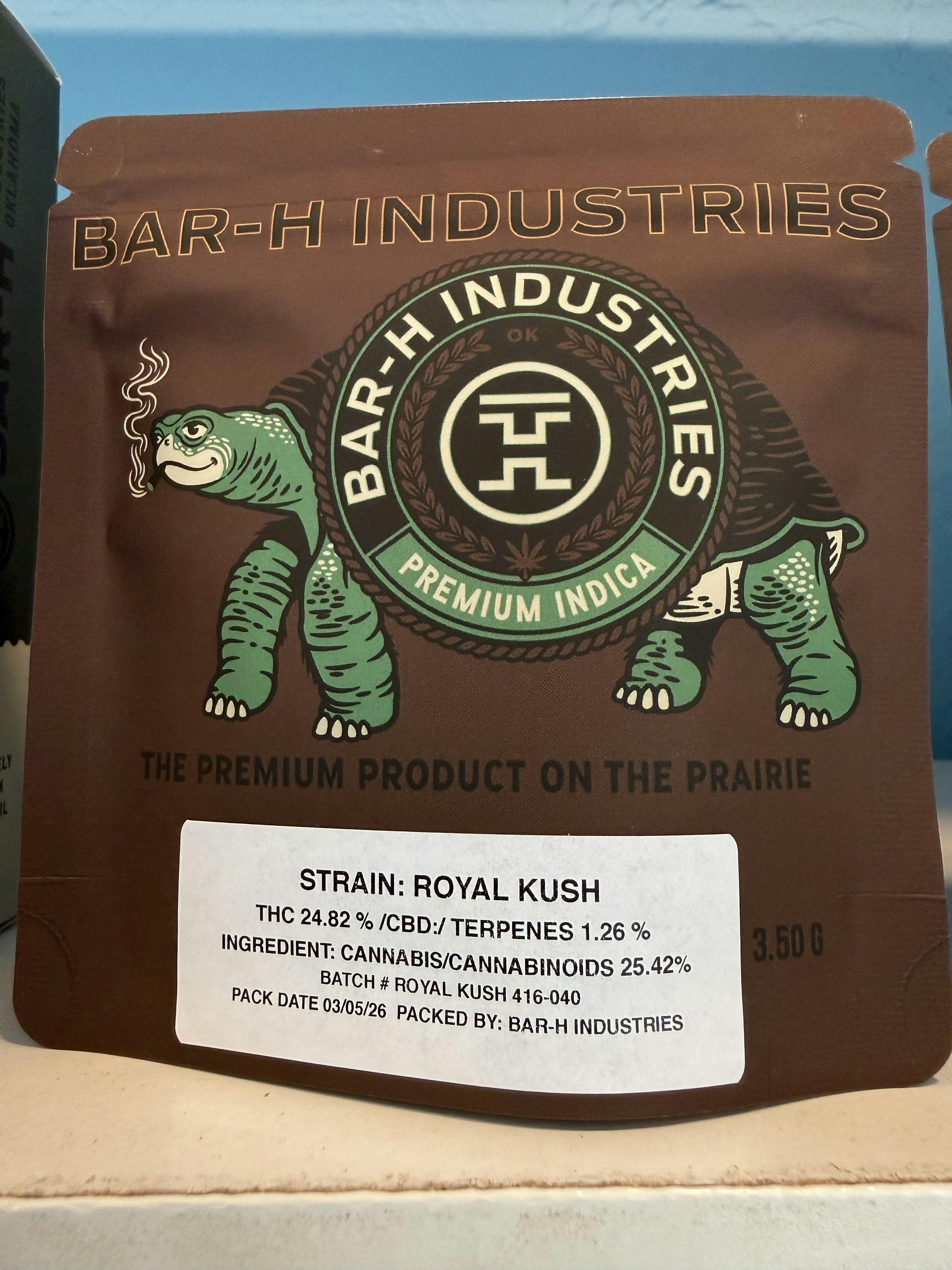 Bar H 3.5g Prepacked Royal Kush