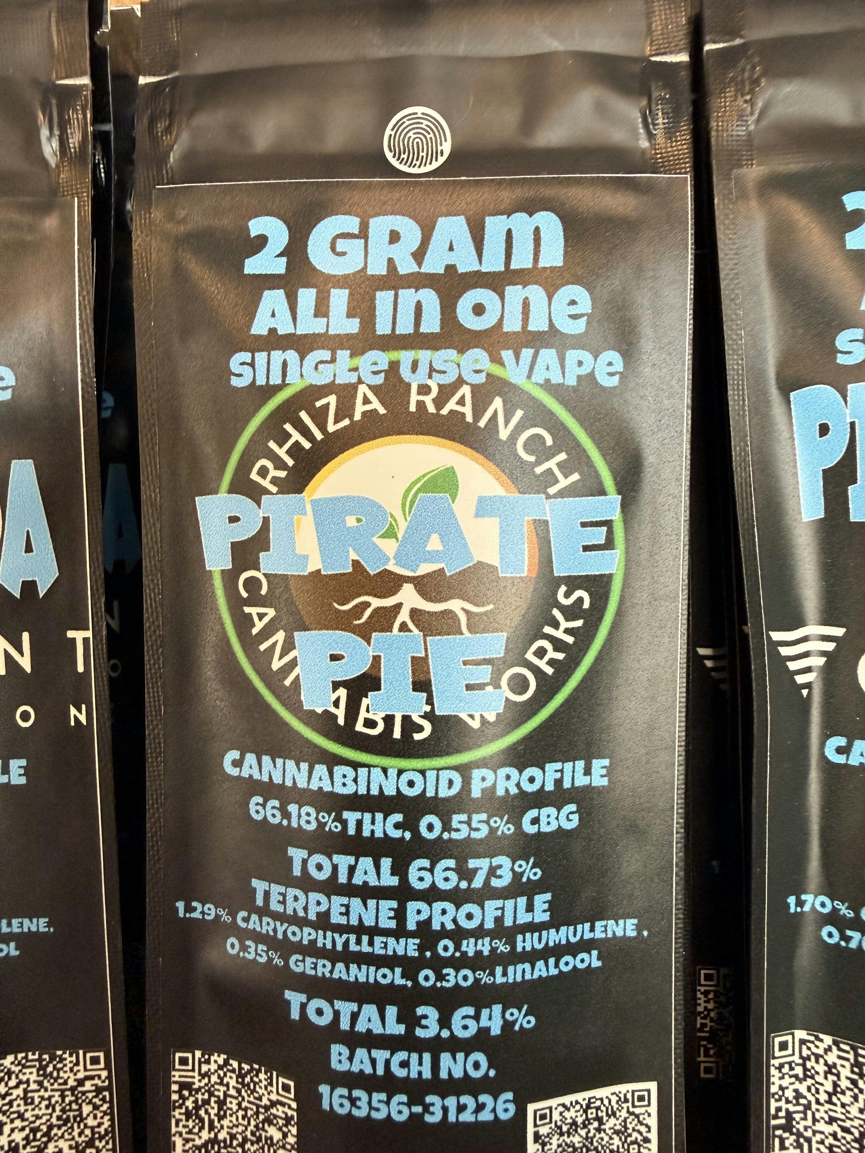 Mammoth 2g Disposable Pirate Pie