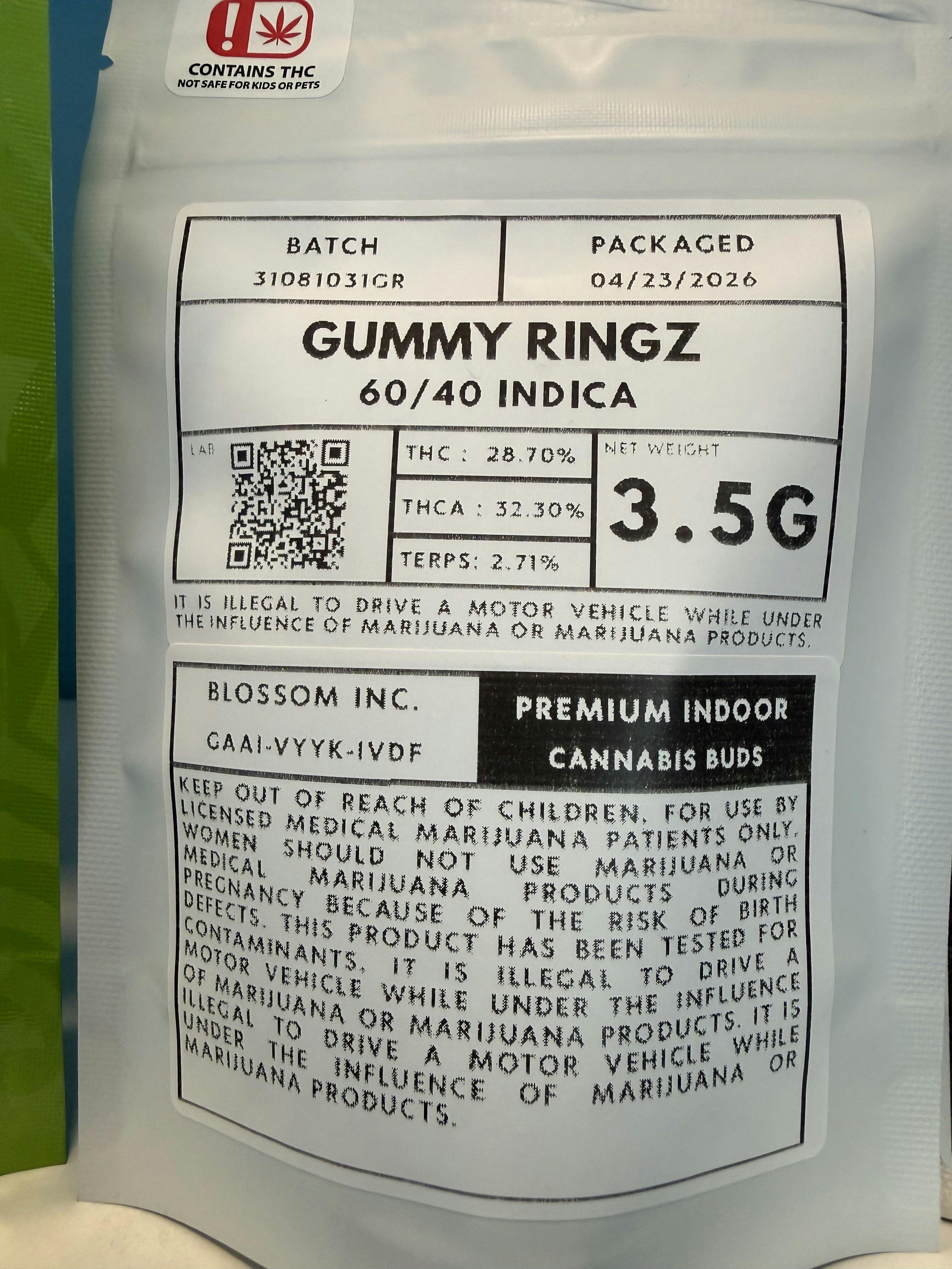Blossom Inc 3.5g Gummy Ringz Flower