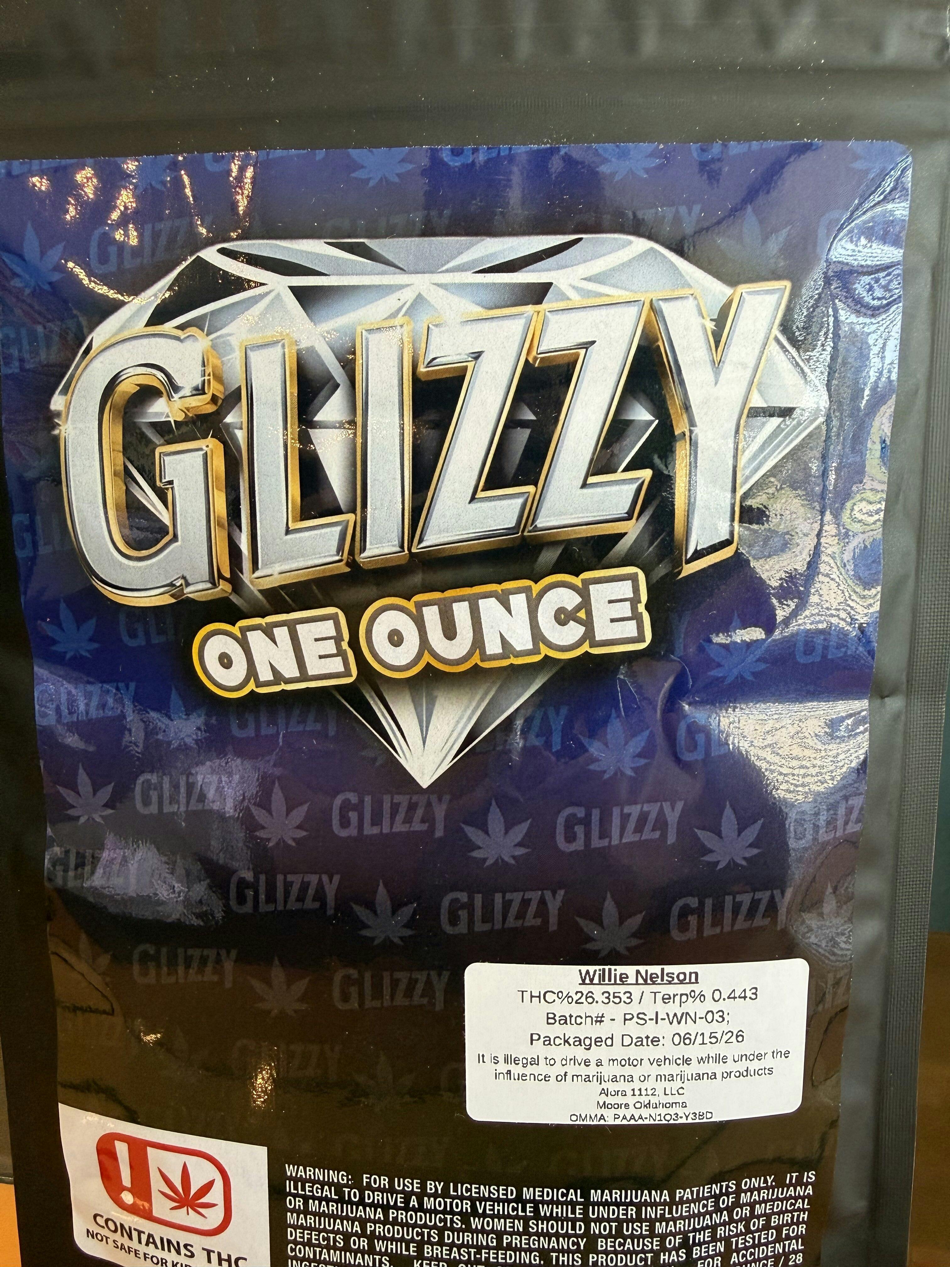 Glizzy 28g Shake Willie Nelson