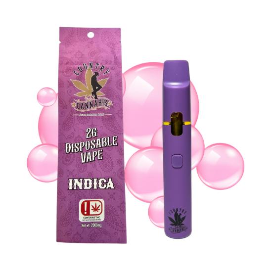 Country Cannabis 2g Disposable Bubblegum
