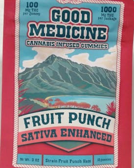 Good Medicine 1000mg Edibles- Fruit Punch