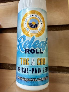 Lake & Bake Releaf Roll 1:1 Topical Roll on For Pain Relief