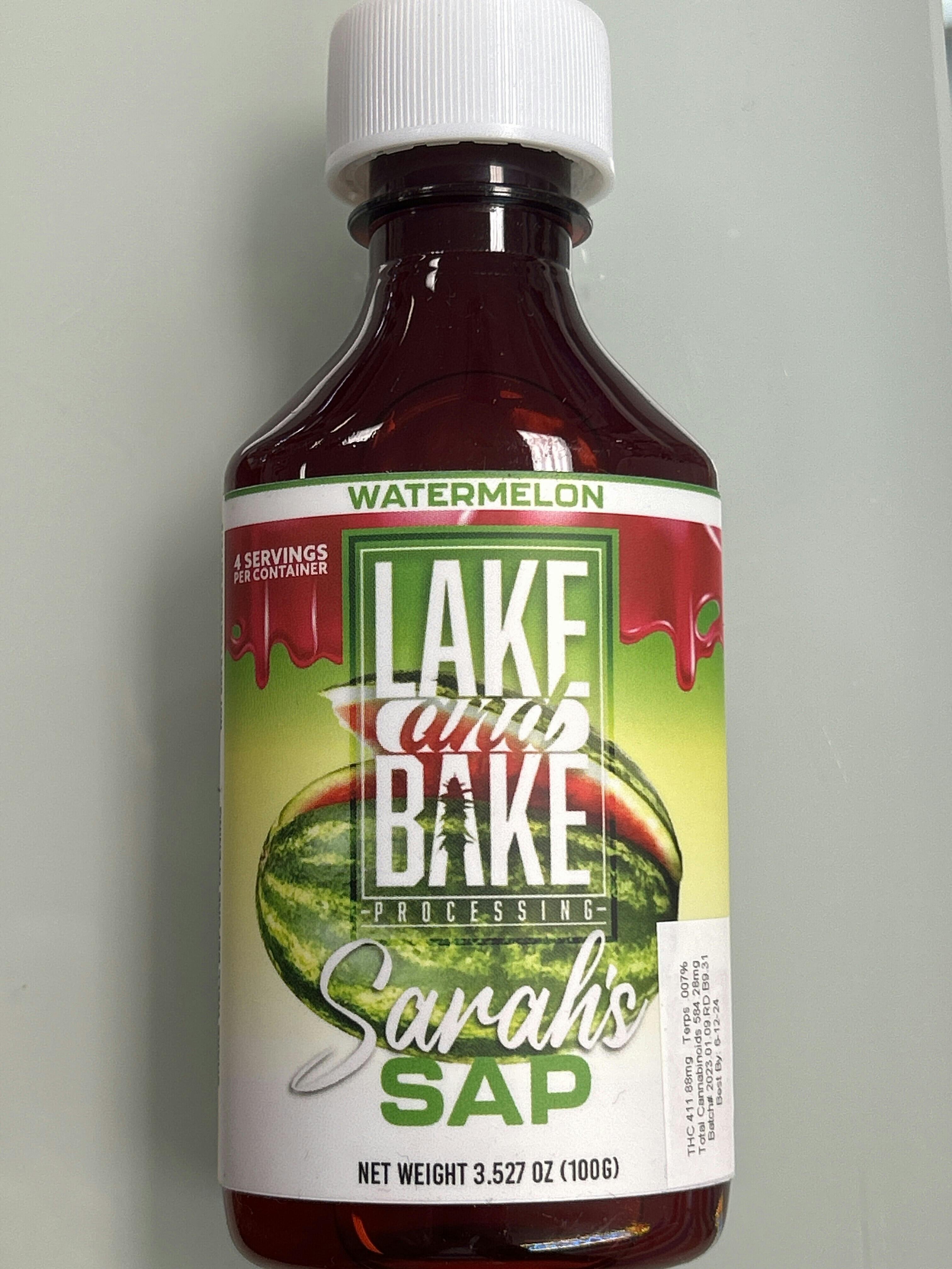 Lake & Bake Sarah's Sap - Watermelon 500mg