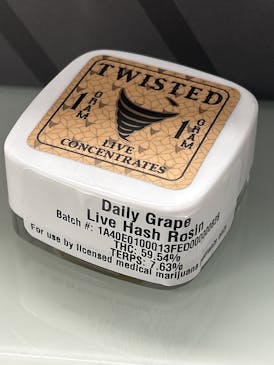 Twisted Extracts Live Rosin - Daily Grape