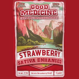 Good Medicine 1000mg Gummies - Strawberry