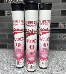 Oklahoma Hype- Smuckers Infused Preroll (Taxes Included)