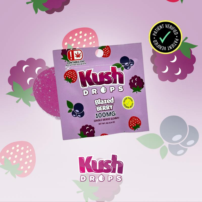 Kush Drops | Blazed Berry | Single | 100mg at Empire Extracts