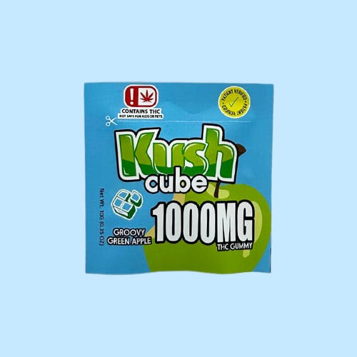 Kush Cube -SINGLE- 1000mg THC - Groovy Green Apple by 710Trading