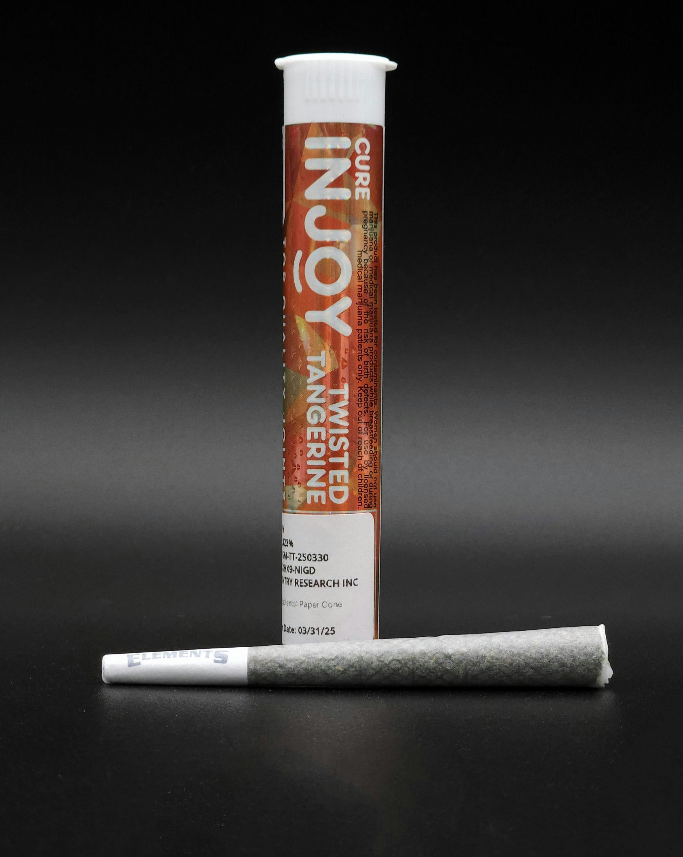 Twisted Tangerine | Prism Infused Joint | 1.5g by Cure INJOY