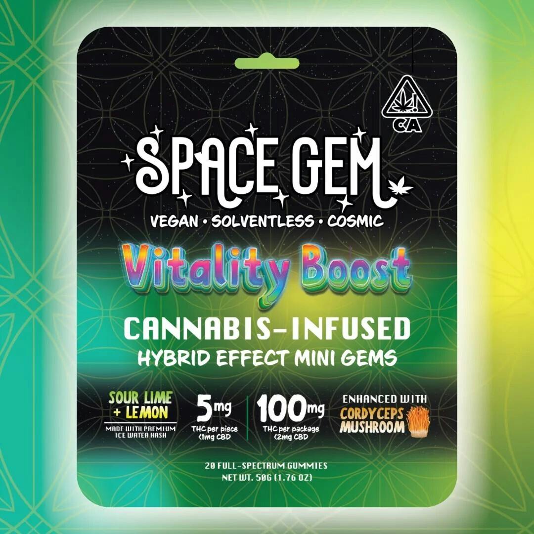 Mini Gems - Vitality Boost - Hybrid - Sour Lemon Lime - 20pk 100mg