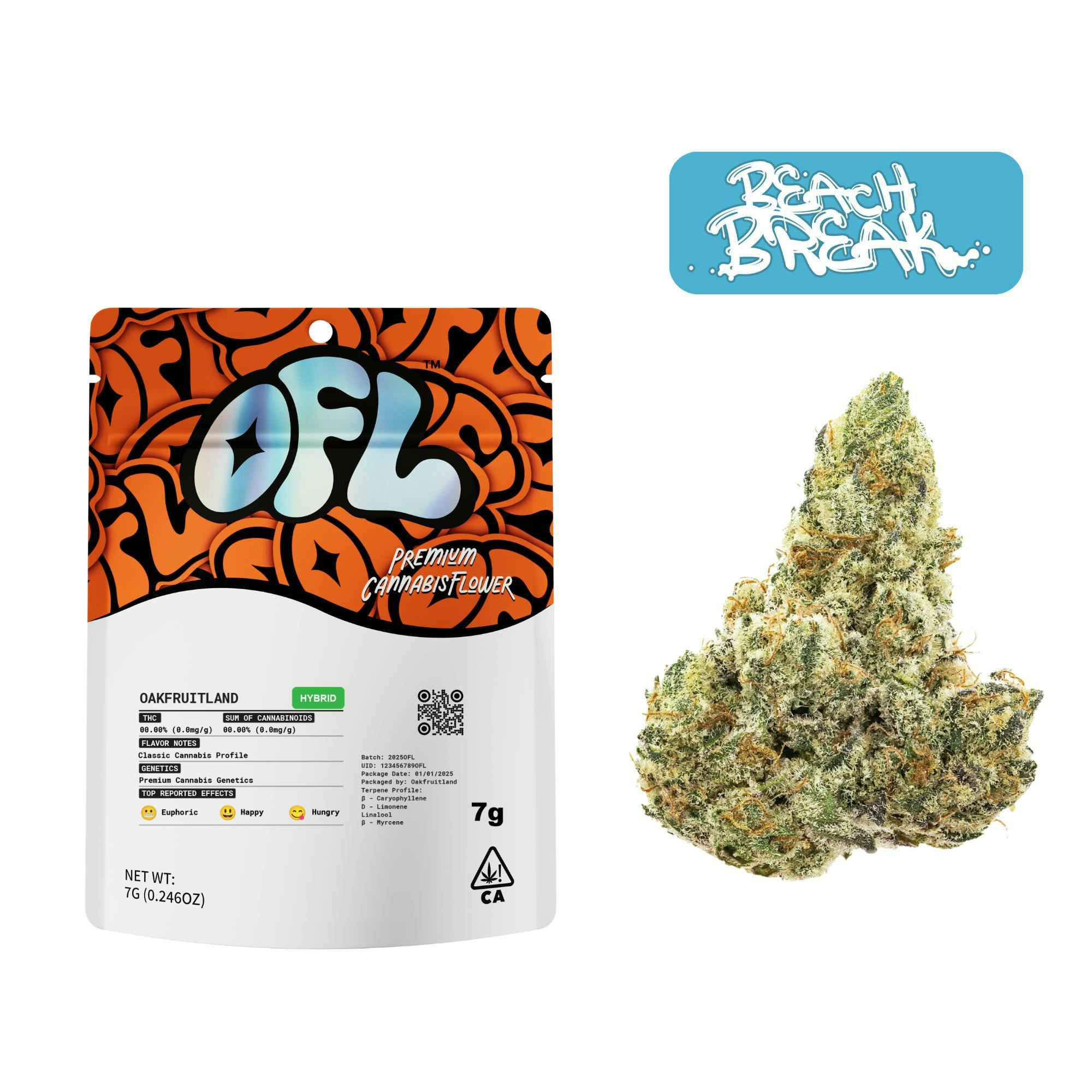 Beach Break Premium Flower 7g by Oakfruitland (OFL)