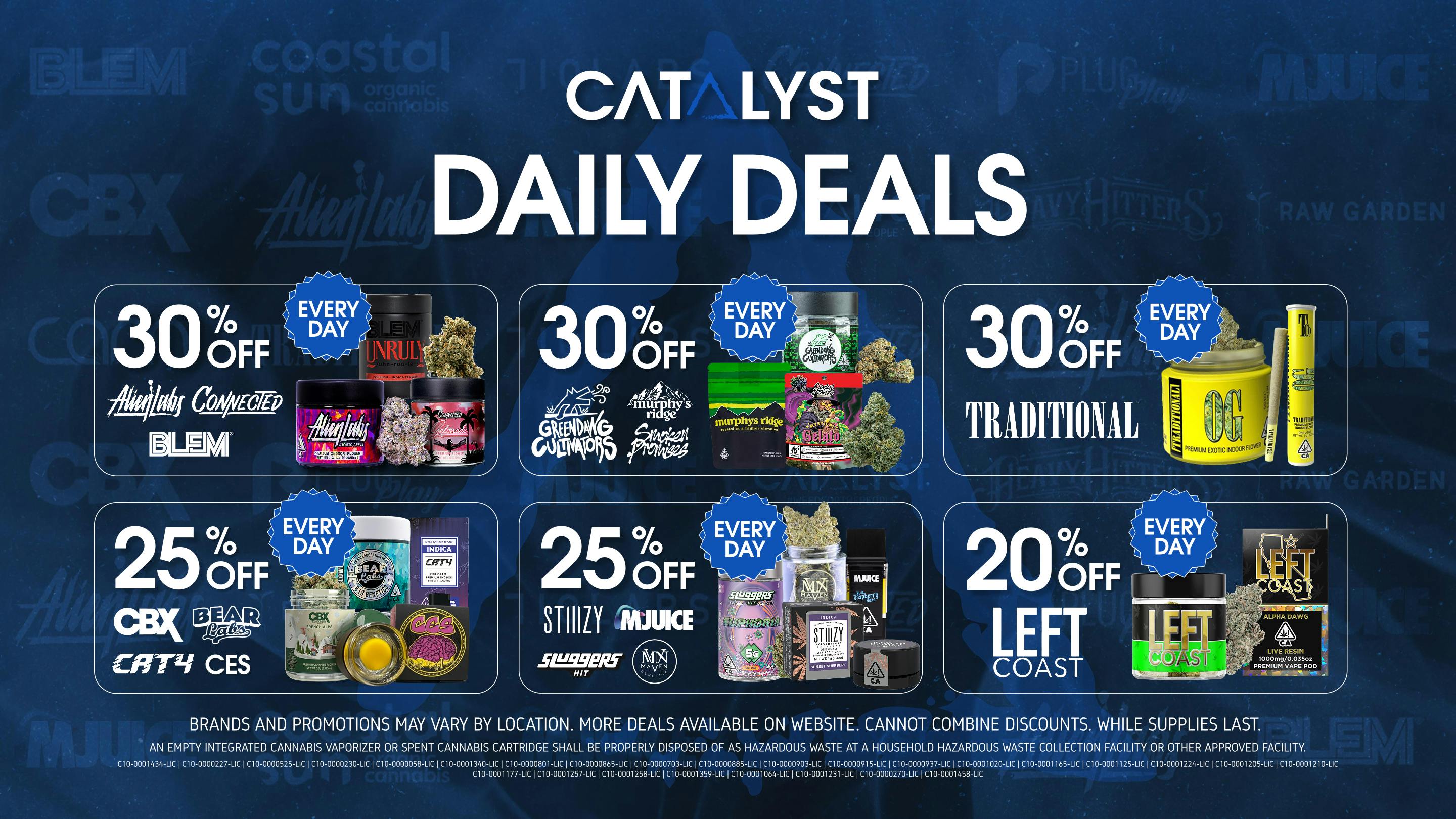 Every Day Deals at Catalyst Cannabis Dispensary Lynwood | Weedmaps