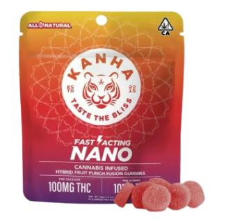 NANO | Fruit Punch Fusion Gummies | 100mg | 10ct | 10mg/ea