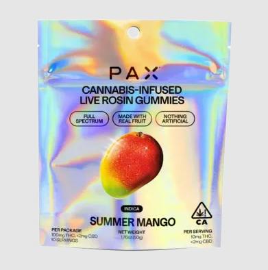 Summer Mango | Live Rosin Gummies | 10mg/ea | 10pk | 100mg