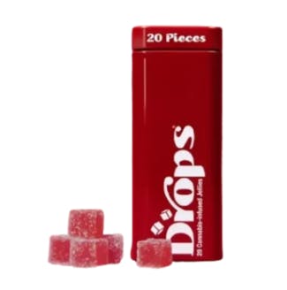 Drops | Cranberry Gummies | 200mg | 20ct | THC:CBG:CBD:CBC 2.5mg each